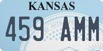 KS license plate 459AMM