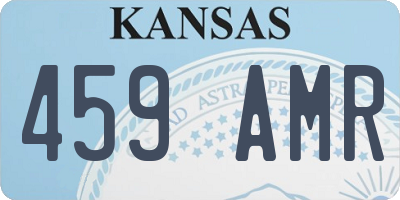 KS license plate 459AMR