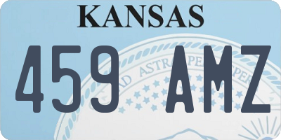 KS license plate 459AMZ