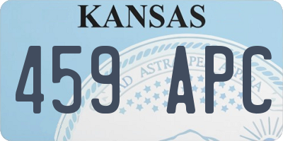 KS license plate 459APC