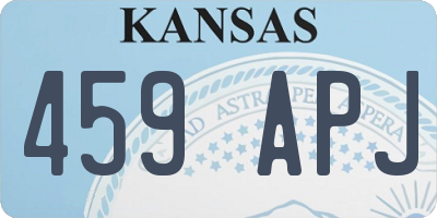 KS license plate 459APJ