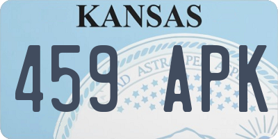 KS license plate 459APK