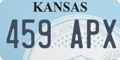 KS license plate 459APX