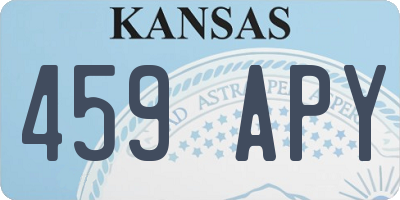 KS license plate 459APY