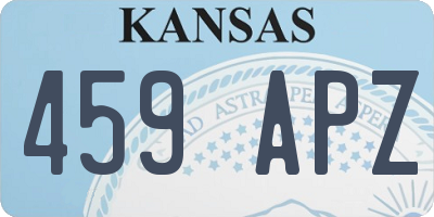 KS license plate 459APZ