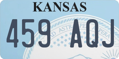 KS license plate 459AQJ