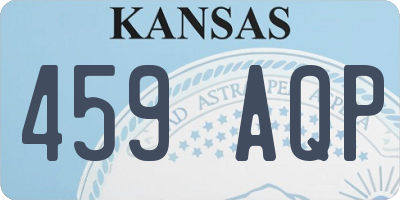 KS license plate 459AQP