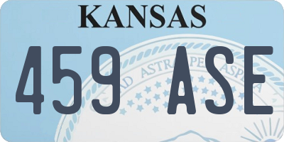 KS license plate 459ASE