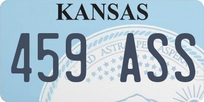 KS license plate 459ASS