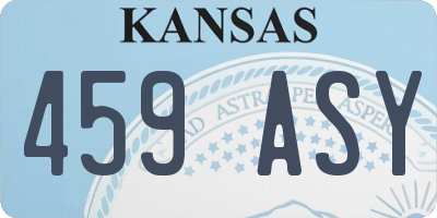 KS license plate 459ASY