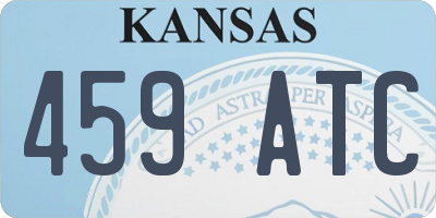 KS license plate 459ATC