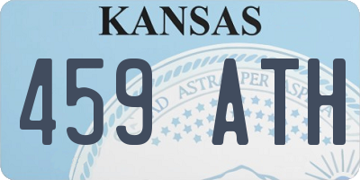 KS license plate 459ATH