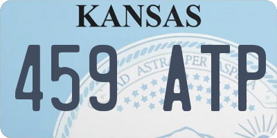 KS license plate 459ATP