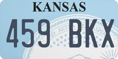 KS license plate 459BKX
