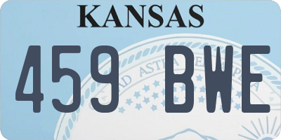 KS license plate 459BWE