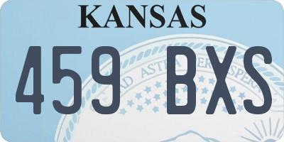 KS license plate 459BXS