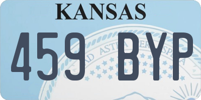KS license plate 459BYP