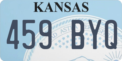 KS license plate 459BYQ