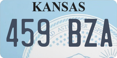 KS license plate 459BZA