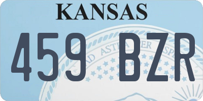 KS license plate 459BZR