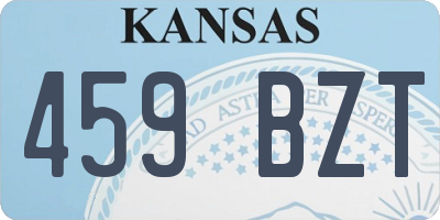KS license plate 459BZT