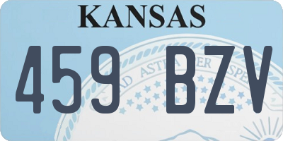 KS license plate 459BZV