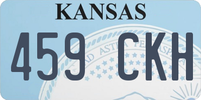 KS license plate 459CKH