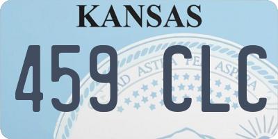 KS license plate 459CLC