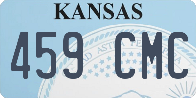 KS license plate 459CMC