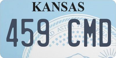 KS license plate 459CMD