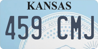 KS license plate 459CMJ