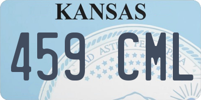 KS license plate 459CML
