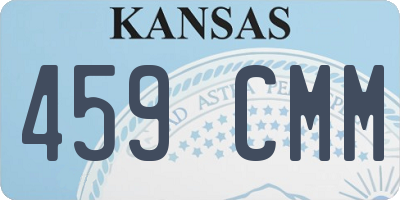 KS license plate 459CMM