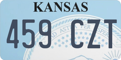 KS license plate 459CZT