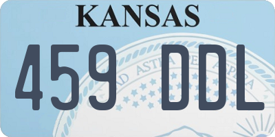 KS license plate 459DDL