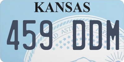 KS license plate 459DDM