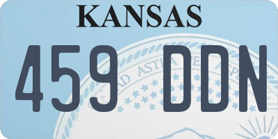 KS license plate 459DDN