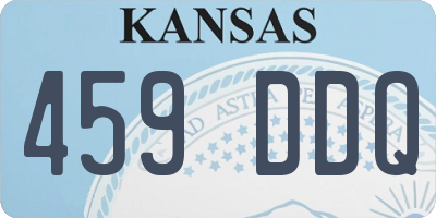 KS license plate 459DDQ