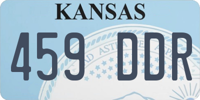 KS license plate 459DDR
