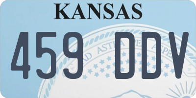 KS license plate 459DDV