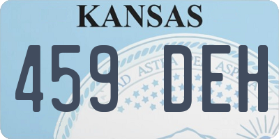 KS license plate 459DEH