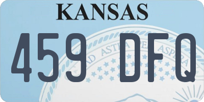 KS license plate 459DFQ