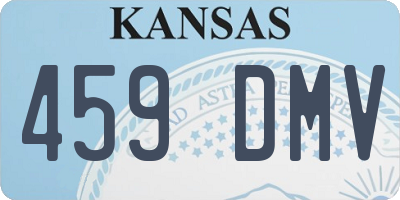 KS license plate 459DMV
