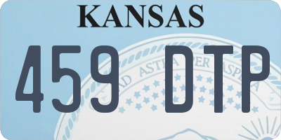 KS license plate 459DTP