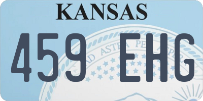KS license plate 459EHG