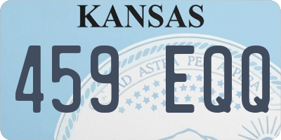 KS license plate 459EQQ