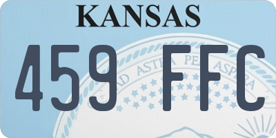 KS license plate 459FFC