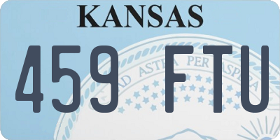 KS license plate 459FTU