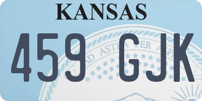 KS license plate 459GJK