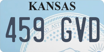 KS license plate 459GVD